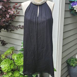 Gorgeous  Elegant Diane Von Furstenberg beaded collar dress size 2